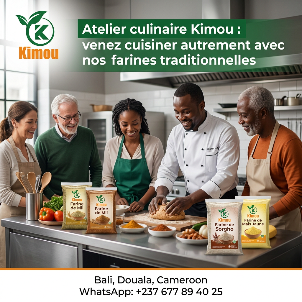 Atelier culinaire Kimou : venez cuisiner autrement avec nos farines traditionnelles — Kimou