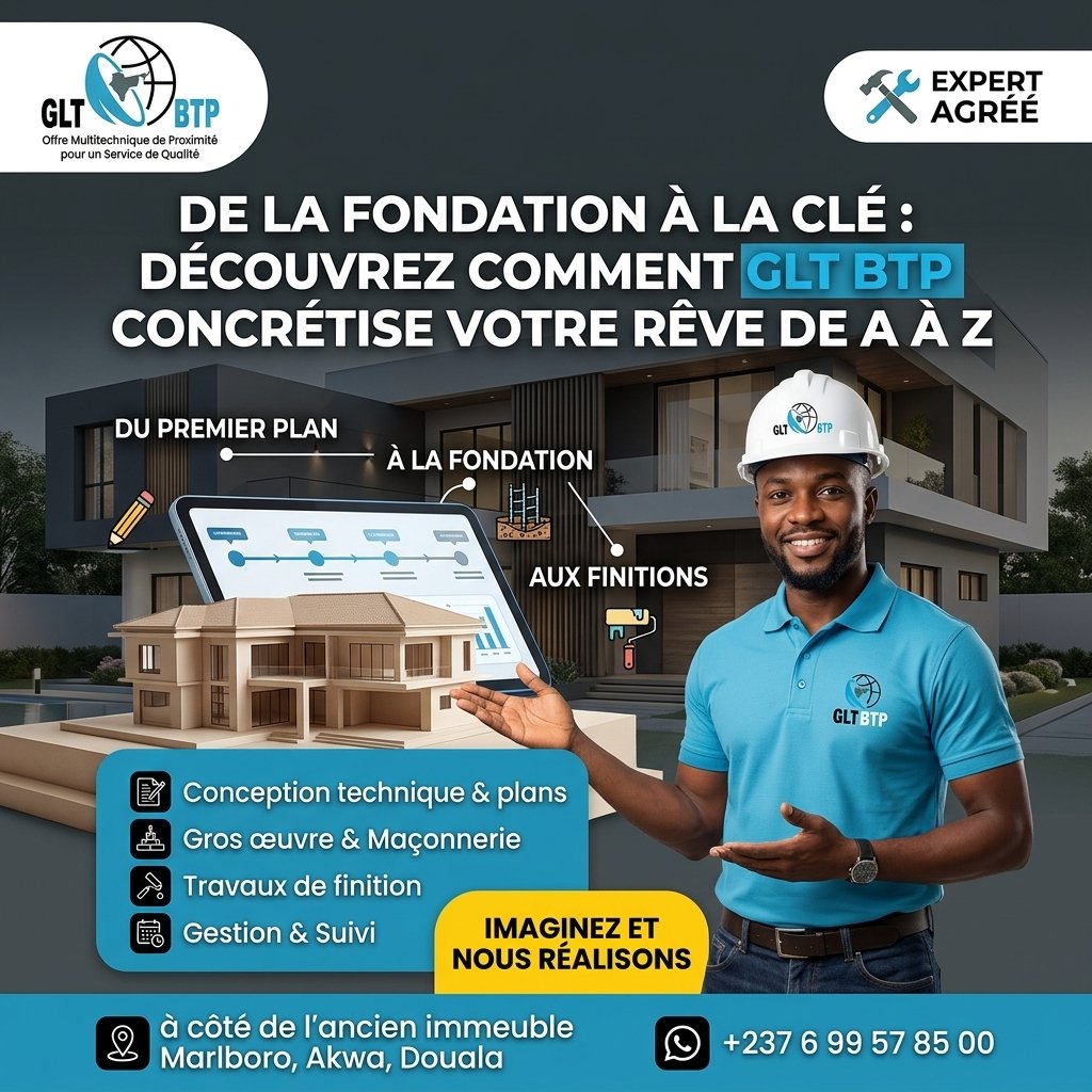 De la fondation à la clé : découvrez comment GLT BTP concrétise votre rêve de A à Z — GLT BTP