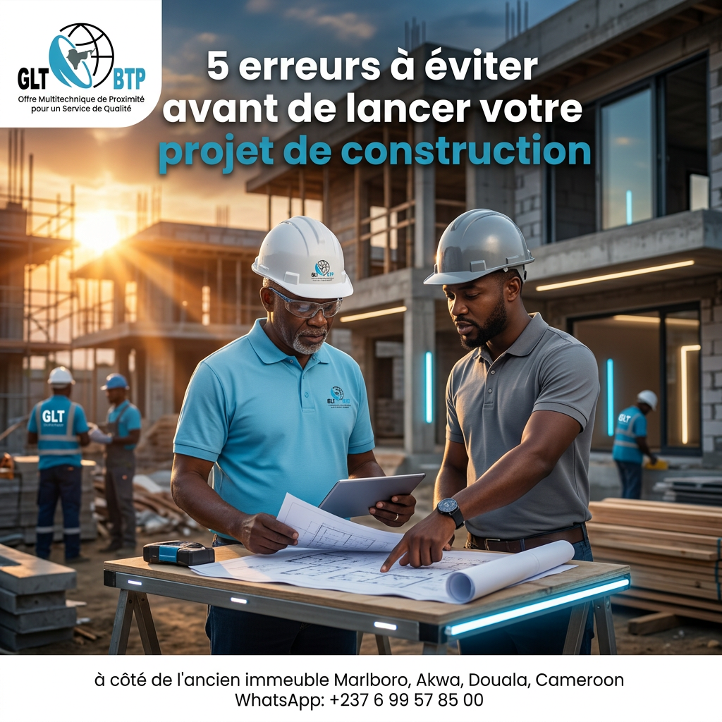 5 erreurs à éviter avant de lancer votre projet de construction — GLT BTP