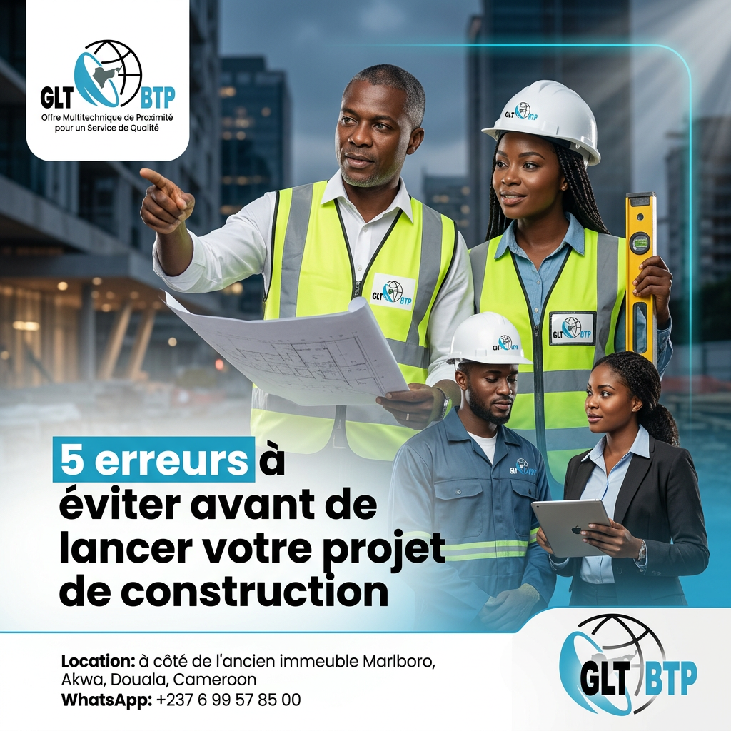 5 erreurs à éviter avant de lancer votre projet de construction — GLT BTP