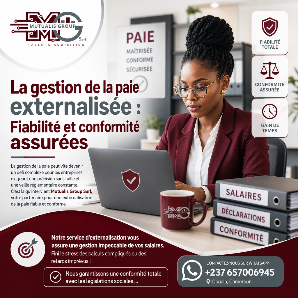 La gestion de la paie externalisée : Fiabilité et conformité assurées — Mutualis Group Sarl