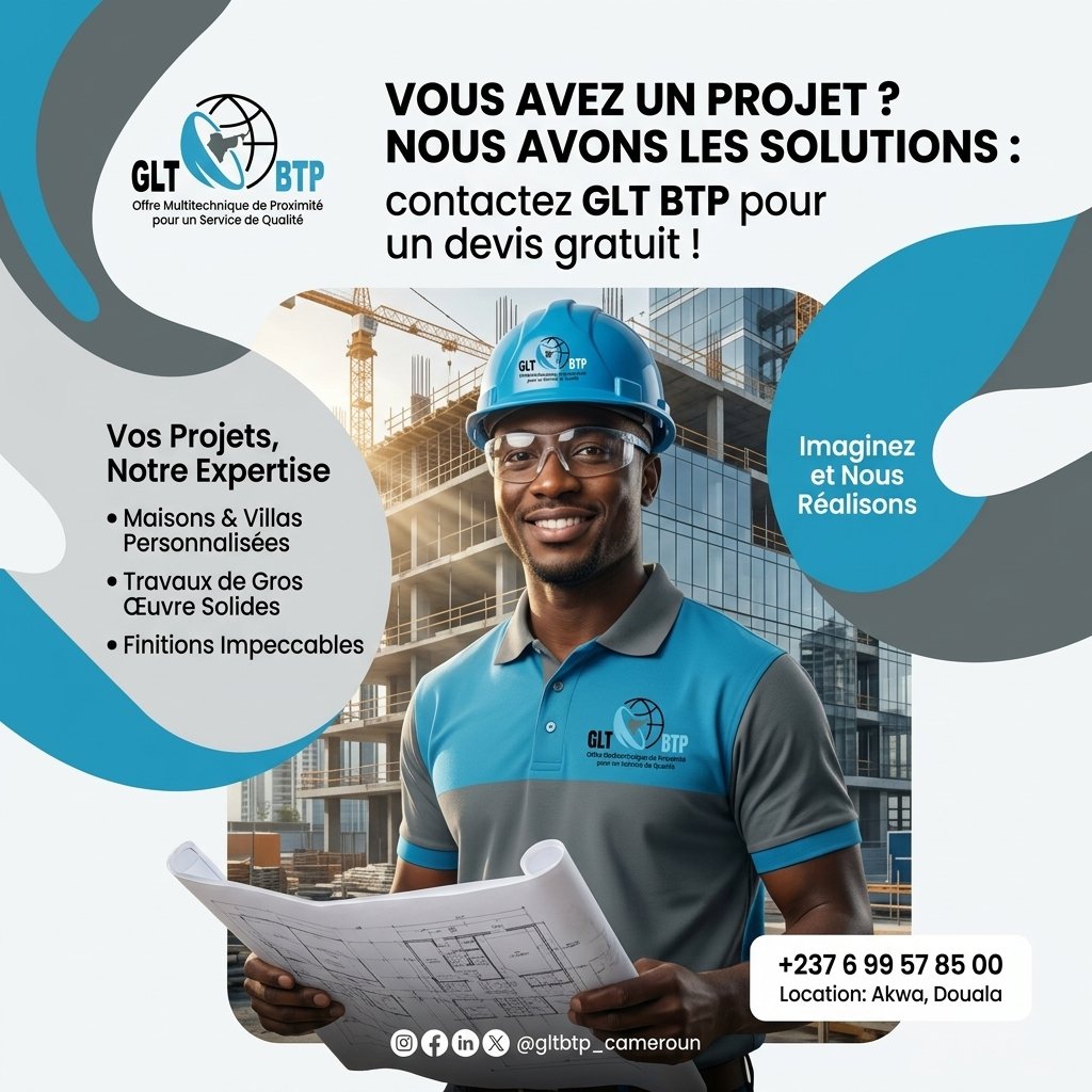 Vous avez un projet ? Nous avons les solutions : contactez GLT BTP pour un devis gratuit ! — GLT BTP