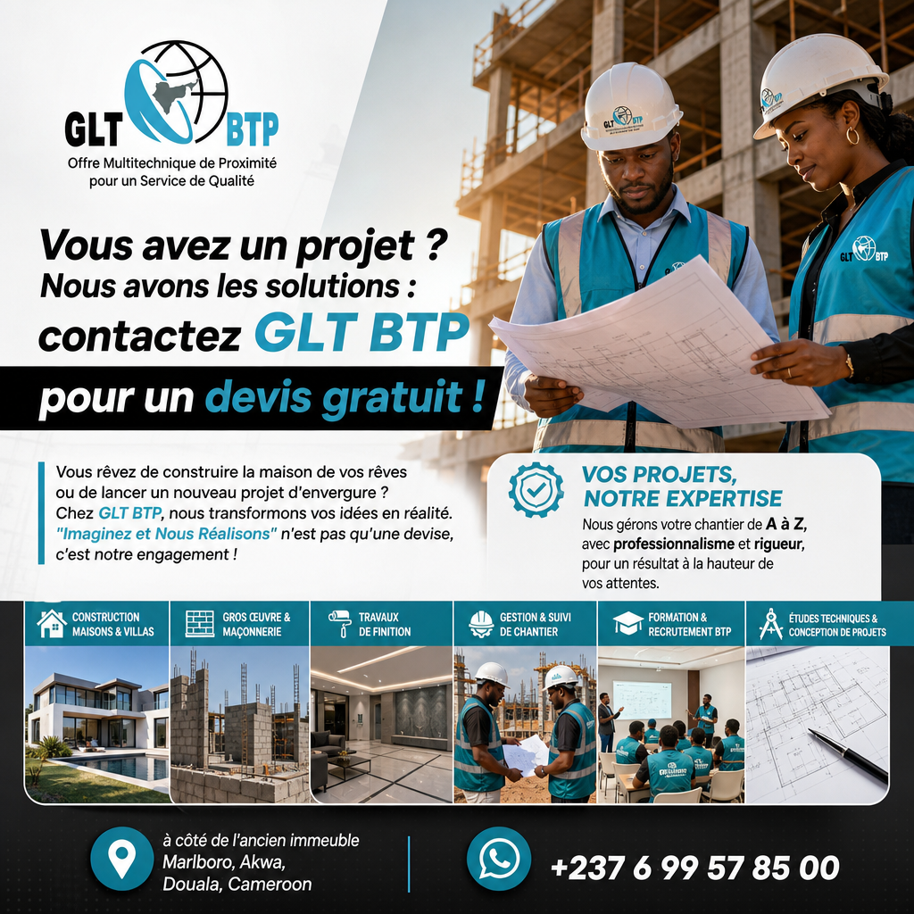 Vous avez un projet ? Nous avons les solutions : contactez GLT BTP pour un devis gratuit ! — GLT BTP
