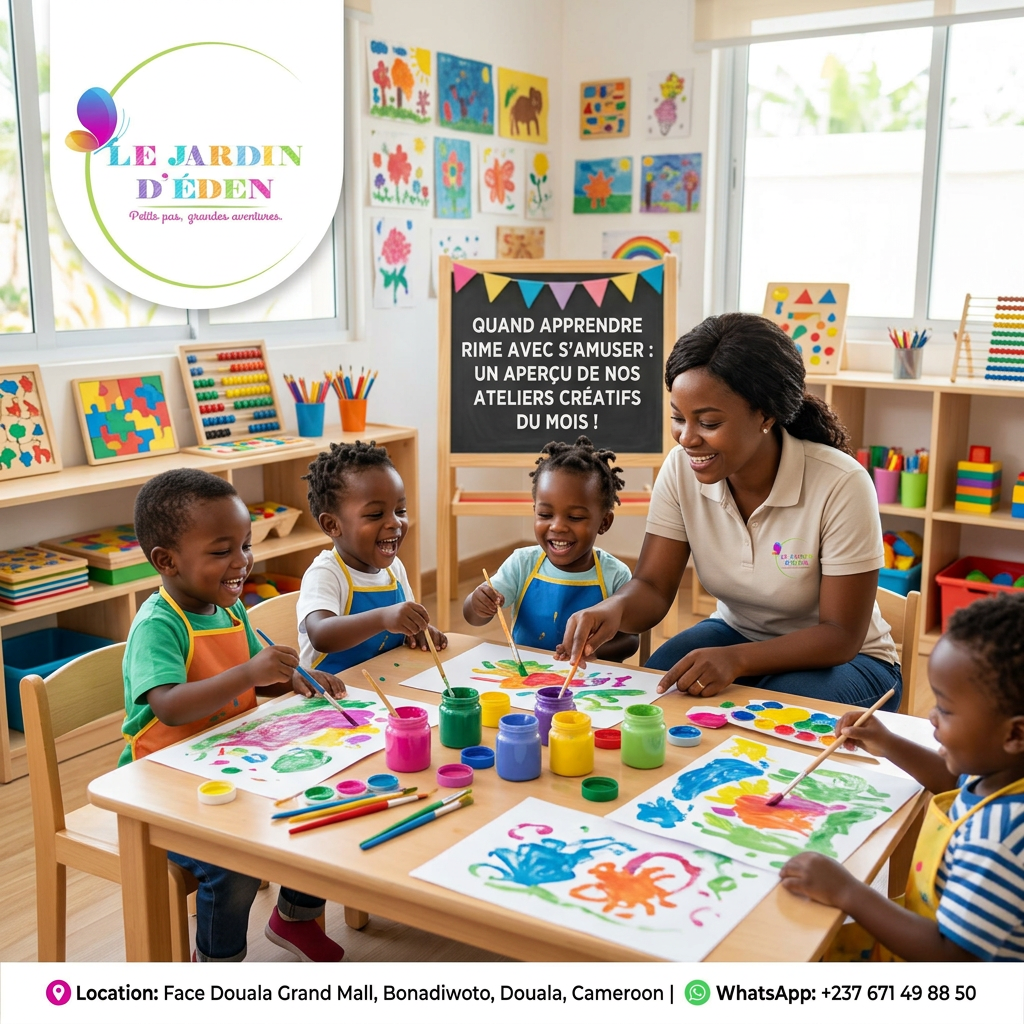 Quand apprendre rime avec s'amuser : un aperçu de nos ateliers créatifs du mois ! — Le Jardin d'Éden