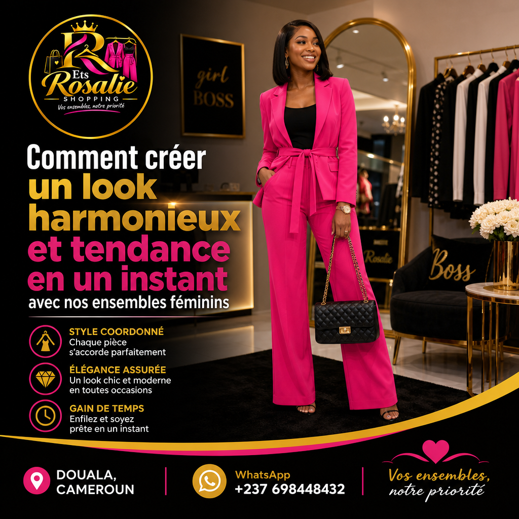 Comment créer un look harmonieux et tendance en un instant avec nos ensembles féminins — Ets Rosalie Shopping
