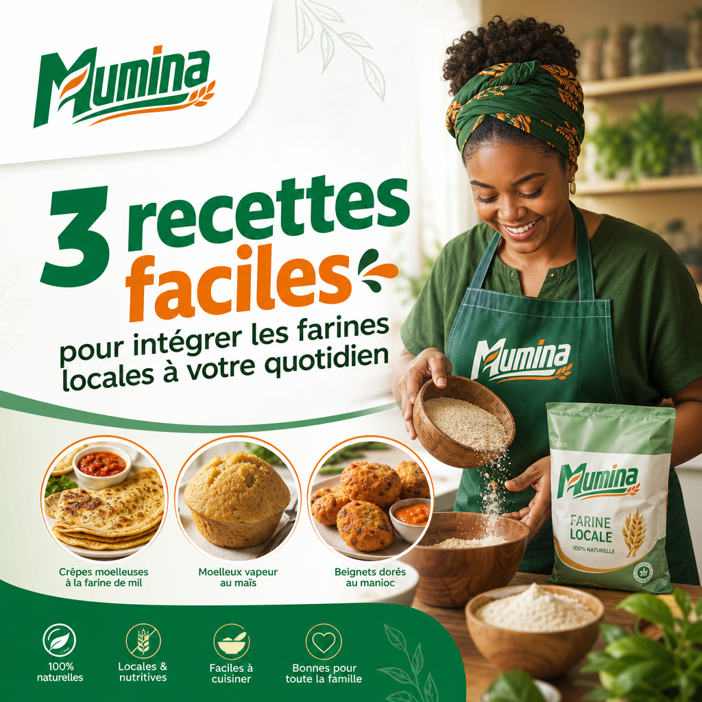 3 recettes faciles pour intégrer les farines locales à votre quotidien — Mumina