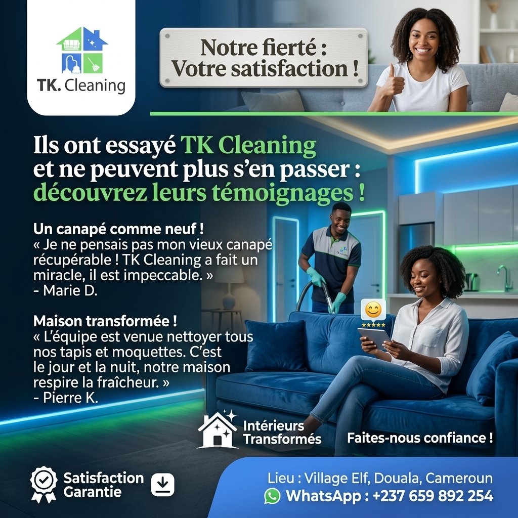 Ils ont essayé TK Cleaning et ne peuvent plus s'en passer : découvrez leurs témoignages ! — TK Cleaning