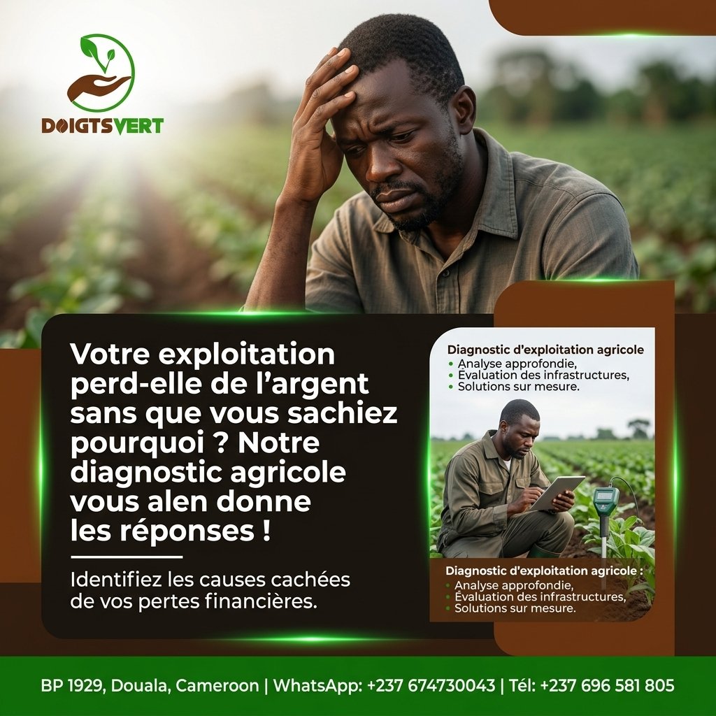 Votre exploitation perd-elle de l'argent sans que vous sachiez pourquoi ? Notre diagnostic agricole vous donne les réponses ! — Doigts Vert
