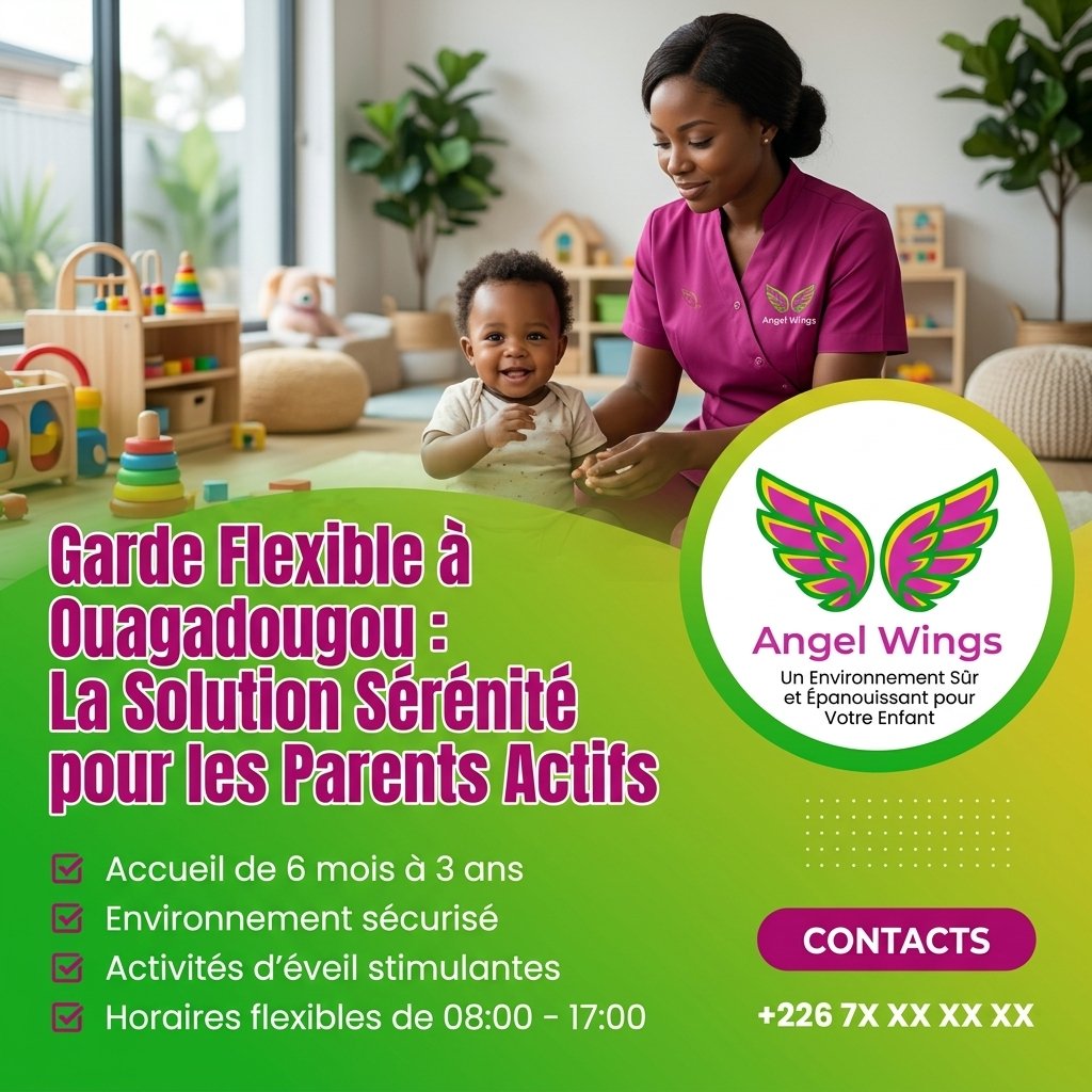 Garde Flexible à Ouagadougou : La Solution Sérénité pour les Parents Actifs — Angel Wings